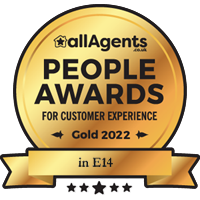 allAgents.co.uk Best Overall Agent in E14 - Gold 2022
